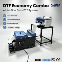 Machine DTF 30 cm, imprimante DTF XP600, combo agitateur, découpeur intégré, alimentation automatique, film PET, transfert sur t-shirt, faible coût, niveau d'entrée de gamme