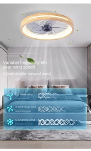 Ventilateur de plafond invisible avec télécommande 110V pour chambre à coucher et salle à manger - Product Image 6