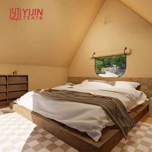 Structure en bois solide luxe glamping Safari Hotel <span class=keywords><strong>House</strong></span> tentes Glamping Resort tente à vendre - Product Image 3