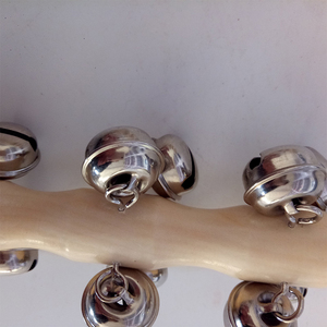 Instrumento de percusión profesional Orff, varilla de campanas de trineo, mango de metal y madera de abedul, 13 campanas, varilla de sonajero engrosada, música - Product Image 3