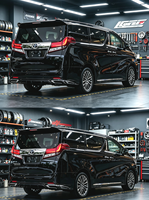 Nouvel ensemble complet de conversion de pare-chocs Alphard Vellfire 30 Facelift style SC Sport avec ensemble de phares LED à triple lentille
