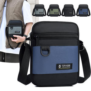 Sac de Poitrine Homme Topvosre en Tissu Oxford Multifonctionnel Sac Bandoulière Noir Gris Vert Bleu Color Block Été 2025 - Product Image 5