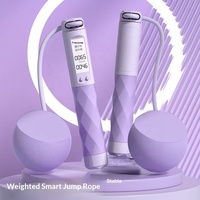 Corde à sauter numérique intelligente double usage en PVC/ABS, sans fil, longueur réglable, pour perte de poids, unisexe, vente en gros, haute qualité