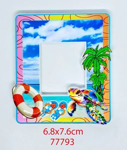 Albums photo magnétiques en résine personnalisés en gros pour la décoration intérieure et les souvenirs, cadres photo sur le thème de la mer, aimants de réfrigérateur - Product Image 6