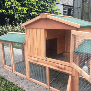 Venta Directa SDR003-D1 Jaula de Madera <span class=keywords><strong>para</strong></span> Conejos con Impresión, Jaula de Metal Ecológica e Impermeable <span class=keywords><strong>para</strong></span> la Cría de Conejos en Granjas y Uso en Exteriores - Product Image 6