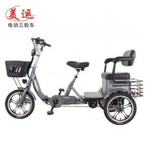 Triciclo eléctrico de 3 ruedas para pasajeros Vehículo alimentado por batería plegable de cuerpo abierto - Product Image 1