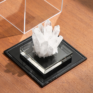 Cho flolenco trang trí nội thất màu trắng màu xanh lá cây trà Acrylic bao phủ pha lê cụm Đối Tượng điêu khắc cho Diwali Bảng trang trí - Product Image 1