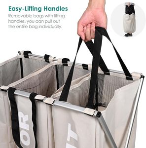 Tri-fold x-frame bẩn giặt cản trở tổ chức, ráp <span class=keywords><strong>3</strong></span>-phần nhà SORTER giỏ với thiết kế in - Product Image 5