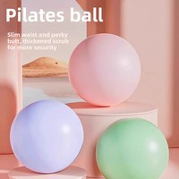 Ballon de Pilates gonflable en PVC de 25 cm, style Gaiam, pour l'entraînement du tronc, le tonification des hanches, des fessiers et des jambes, la gym à domicile et la physiothérapie