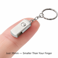 Clé USB en métal avec logo personnalisé, USB 2.0, USB 3.0, clé USB rotative mini, or, argent, rose, clé USB de poche, cadeau
