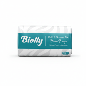Jabón en Barra Biolly 150g Aroma Brisa Marina - Neutralizador de Olores, Limpieza Activa, Tacto Sedoso - Product Image 2