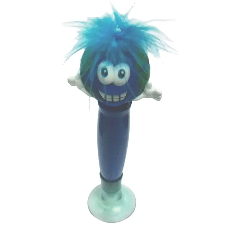 Duiken plastic bobble pen met zuignap, custom dier schudden hoofd balpen