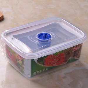 Food Storage <b>Container</b> Transparent Rectangular Airtight With Lid For Fridge Organizer - Product Image 1