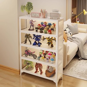 Hiện đại 5 cửa kính ba mặt thép hiển thị tủ cho phòng khách mô hình hình hiển thị giá - Product Image 5
