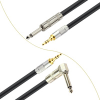 Accessoires musicaux, adaptateur audio mono 3,5 mm AUX mâle vers 6,35 mm 1/4 pouce TS, câble