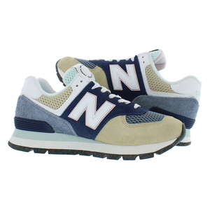 Scarpe da uomo New Balance 574 Colore: Blu/Beige |   100% Autentico - Product Image 4
