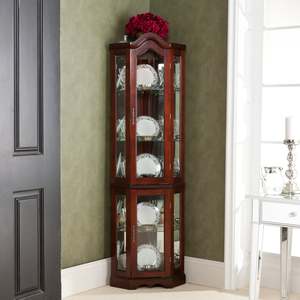 High Quality Living Room Black Painted Wooden Wall <strong>Curio</strong> <strong>Cabinet</strong>