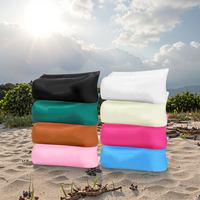 Ruvell Conception Populaire Portable En Plein Air Paresseux Eau Plage Herbe Parc Pliable Sac De Couchage Camping Randonnée Air Lit Gonflable Canapé