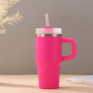 <b>Kids</b> Stainless Steel 14oz Sippy Cup with Straw Handle Vacuum Insulated Travel Beverage Tumbler - Product Image 6