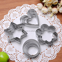 Vente chaude 20pc En Acier Inoxydable Biscuit Machine De Découpe Professionnel Baker Gâteau Décoration Ensemble De Cuisson