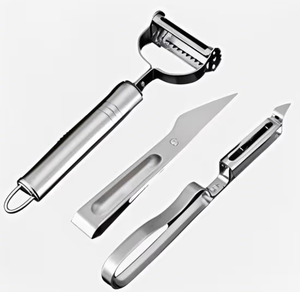 Utensilios de cocina de acero inoxidable, pelador multifuncional, rallador, cuchillo para pelar - Product Image 1