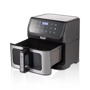 Friteuse à air multifonctionnelle 10L à écran tactile en acier inoxydable, grande capacité, facile à utiliser, visible, pour cuire et griller - Product Image 2