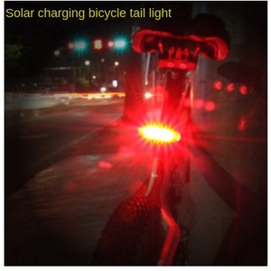 Feu arrière de vélo solaire Jiuyue 909, lampe LED avant clignotante pour VTT - Product Image 3