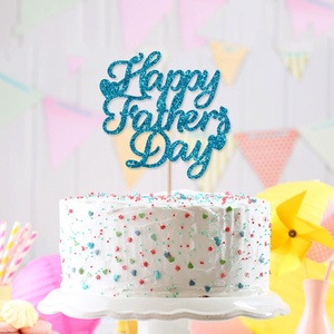 Decorazioni per Torte da 6 Pollici con Glitter Colorati, Novità per Feste, Festa del Papà, Compleanno, Regalo, Accessori per Feste - Product Image 2