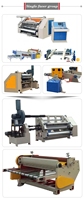 Máquina corrugada caja de cartón máquinas semiautomáticas línea de producción de cartón corrugado de una cara