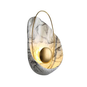 Lámpara de Pared de Concha Marina Única y Creativa de Estilo Nórdico Minimalista, Lámpara de Pared Decorativa de Lujo para Dormitorio, Sala de Estar, Comedor - Product Image 4