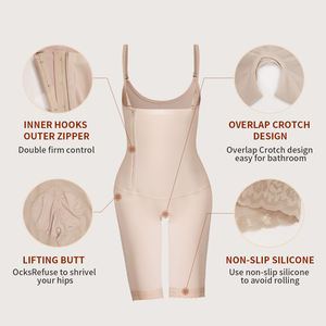 ملابس تشكيل الجسم عالية الضغط للنساء بدون أكمام نحت بدلة الجسم تحكم في البطن عالية الشركة المصنعة - Product Image 5