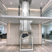 Ascenseur hydraulique compact sur mesure pour maison, installation au deuxième et troisième étage, plateforme élévatrice simple à quatre niveaux