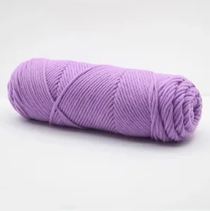 Fabriekslevering 400G Acrylgaren 8ply Babymelk Katoenen Garen Voor Tuften Geweerkleed Weven Breien