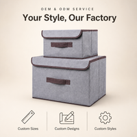 Panier de rangement pliable en tissu non tissé, anti-poussière, grande capacité pour vêtements, armoire, organisateur au design moderne