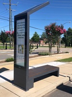 Banc intelligent extérieur étanche IP65 avec haut-parleur Bluetooth personnalisé, chargeur sans fil, siège pour parc public