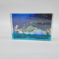 Cadre photo délicat de 4*6 pouces avec paillettes brillantes, transparent rectangulaire, adapté aux cadeaux et à la décoration de fêtes
