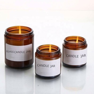 Bocaux à bougies d'aromathérapie personnalisés de haute qualité 100 ml 200 ml, couleur au choix avec couvercle métallique doré - Product Image 3
