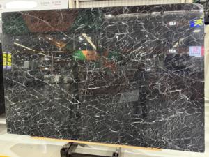 Marbre <span class=keywords><strong>noir</strong></span> Puradas naturel |   Ébène profond avec des veines blanches spectaculaires pour des intérieurs luxueux et audacieux - Product Image 6