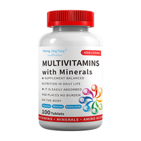 Complément alimentaire quotidien essentiel : comprimés de multivitamines et minéraux pour adultes, complexe vitaminique pour renforcer le système immunitaire