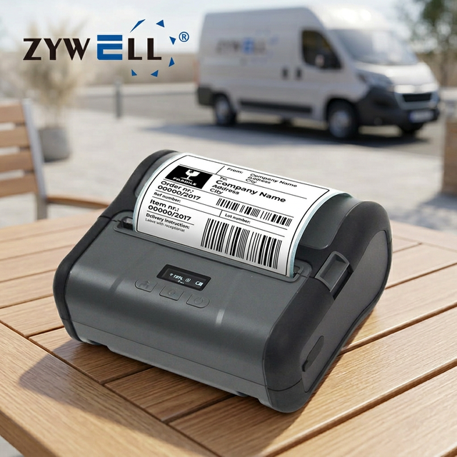 Mini 4x6 Shipping Label Maker Thermal Sticker Printer Home Use Small Business Wireless Phone PC Barcode Printer
