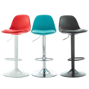 Modern Simple PU <b>Leather</b> <b>Bar</b> <b>Stool</b> Lift Chair Swivel High <b>Stools</b> for Home and Living Room Commercial Use - Product Image 2