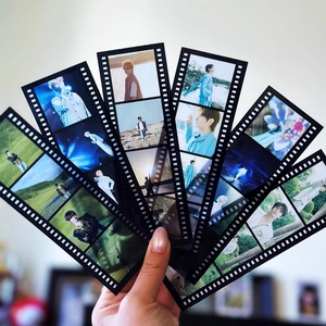 Marcapáginas Personalizado de Kpop, Insertos de Fotos de Plástico, Marco para Fotomatón, Tira de PVC, Tarjeta Transparente, Tira de Película para Tarjetas, para Fotos de 2*6 Pulgadas - Product Image 2