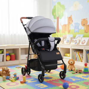 <span class=keywords><strong>รถ</strong></span><span class=keywords><strong>เข็น</strong></span>เด็กแบบสูง ใช้ได้ทั้งแบบนั่งและเอนนอน พับเก็บได้ พกพาสะดวก พร้อมมุมมองที่กว้าง - Product Image 1