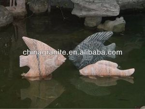 Grosir Pabrik dekorasi taman Jepang patung ikan ornamen batu air mancur untuk dijual - Product Image 5