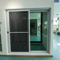 Porte coulissante de style thaïlandais en aluminium à coupure thermique pour l'extérieur de la maison Portes coulissantes écologiques pour patio Porte coulissante