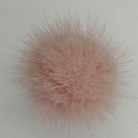 En gros bas prix 3 4 5 cm réel vison fourrure pom pom boule de pompon pour pince à cheveux accessoires de chaussures