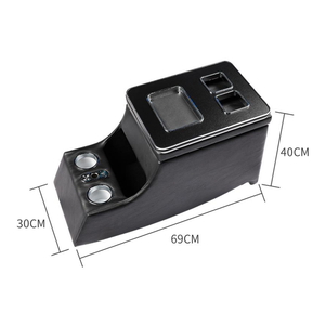 Boîte d'accoudoir central de contrôle en gros importée Vito <span class=keywords><strong>Viano</strong></span> V260v250v220 116 W447 W639 noir avec chargeur sans fil de lumière latérale - Product Image 2