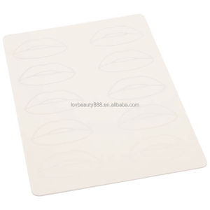Almohadilla de Práctica de Silicona de Doble Cara para Labios, Piel Sintética de Látex para Entrenamiento de Tatuaje PMU y Microblading - Product Image 3