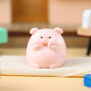 Mini-ornements en résine 'you happy duck', figurines de cochon mignonnes, petits cadeaux exquis, collection 'a generation of hair' - Product Image 4