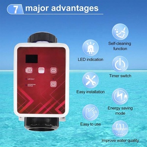 Clorador para <span class=keywords><strong>piscina</strong></span>, accesorios para <span class=keywords><strong>piscina</strong></span>, generador de cloro, sistema de desinfección para <span class=keywords><strong>piscina</strong></span>, <span class=keywords><strong>sal</strong></span> electrolítica - Product Image 2